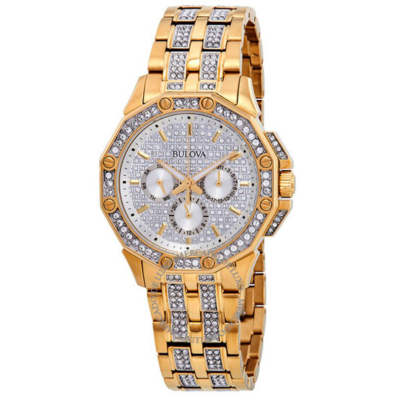 Relógio Mostrador prateado cristal 41 mm - Mercado de Luxo - O Maior E-Commerce de Bens, Produtos e Serviços de Luxo do Brasil.