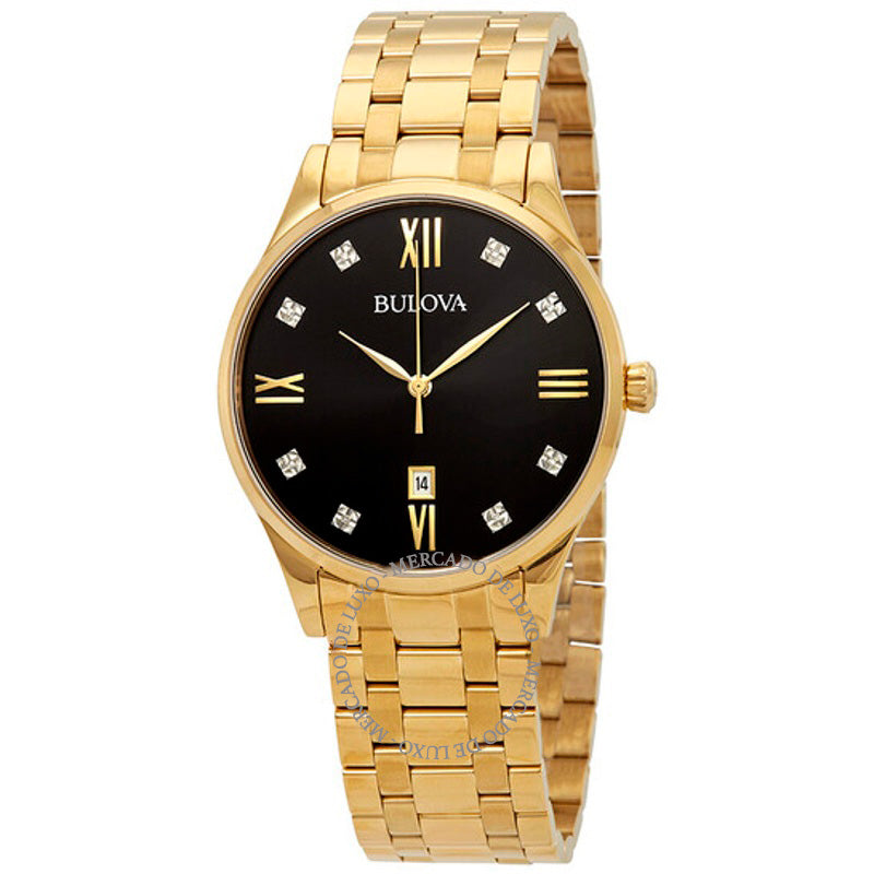 Relógio Mostrador preto diamante 40 mm - Mercado de Luxo - O Maior E-Commerce de Bens, Produtos e Serviços de Luxo do Brasil.