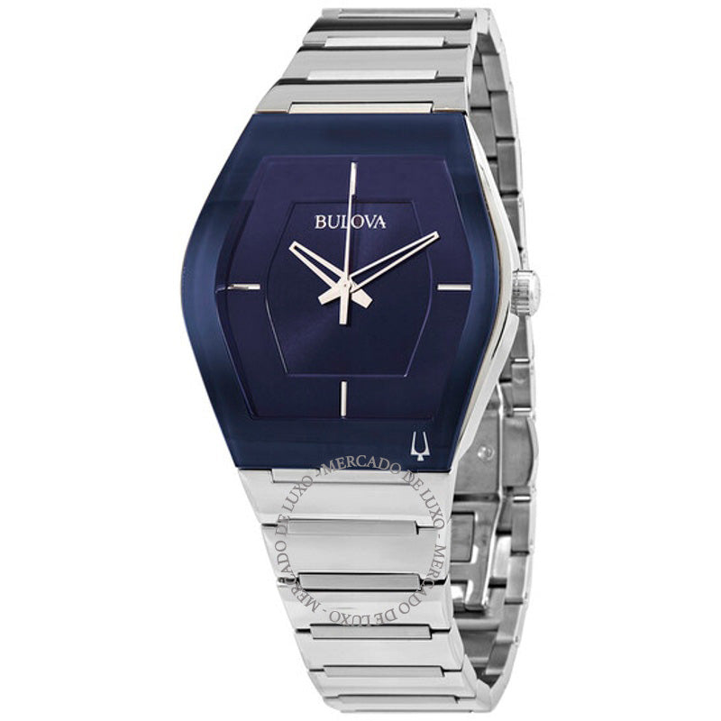 Relógio Mostrador azul de quartzo 40 mm - Mercado de Luxo - O Maior E-Commerce de Bens, Produtos e Serviços de Luxo do Brasil.