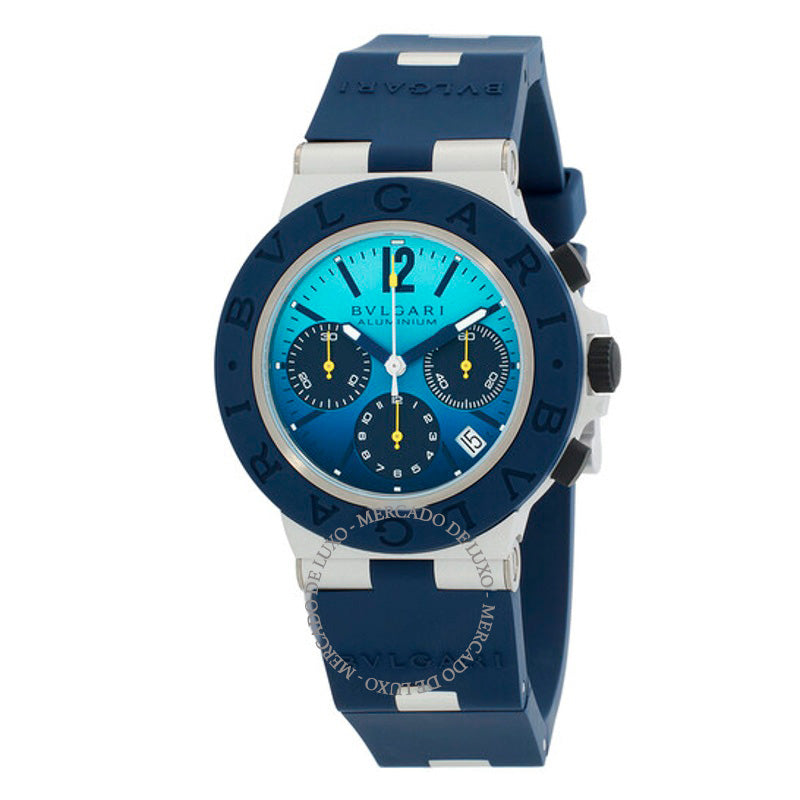 Relógio Capri Edition Cronógrafo Automático de Alumínio Mostrador Azul  - Mercado de Luxo - O Maior E-Commerce de Bens, Produtos e Serviços de Luxo do Brasil.