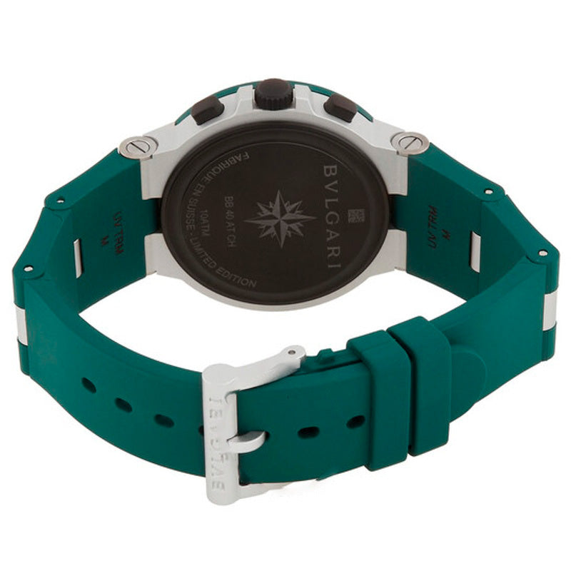 Relógio Cronógrafo de alumínio automático com mostrador verde 40 mm - Mercado de Luxo - O Maior E-Commerce de Bens, Produtos e Serviços de Luxo do Brasil.
