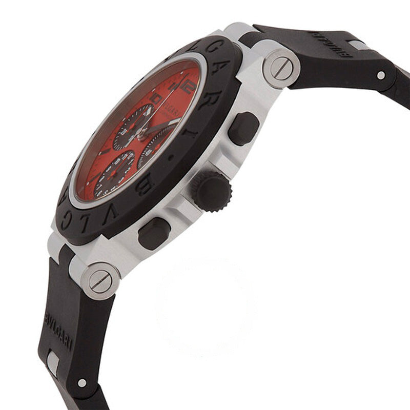 Relógio Cronógrafo de alumínio automático com mostrador vermelho 40 mm - Mercado de Luxo - O Maior E-Commerce de Bens, Produtos e Serviços de Luxo do Brasil.
