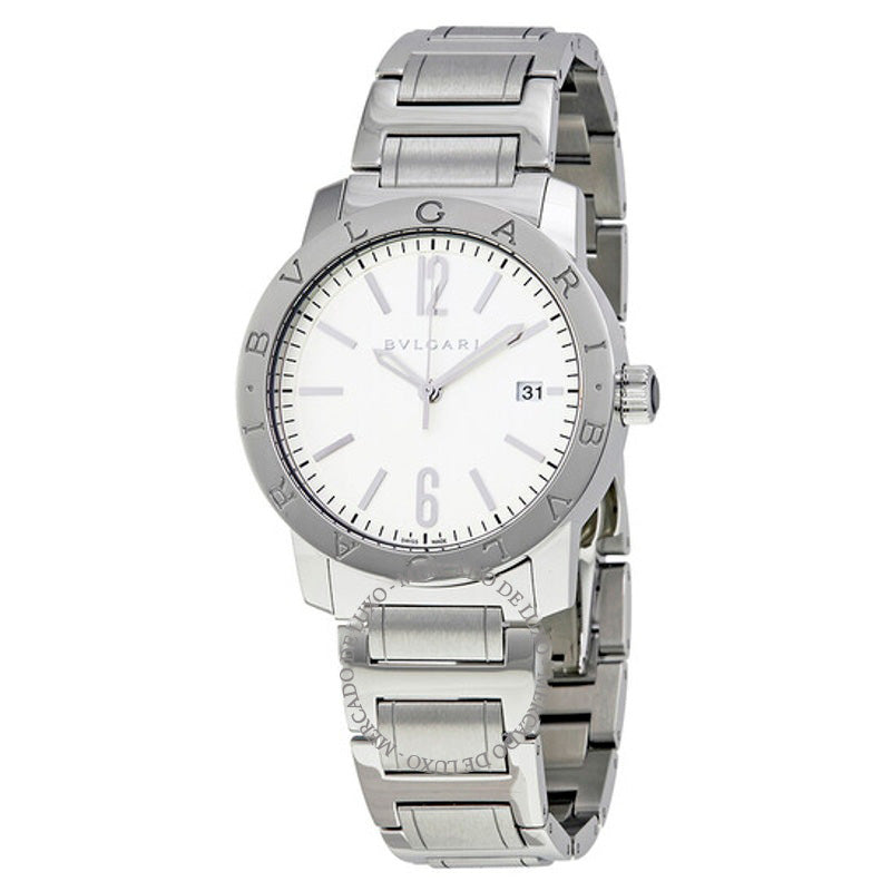 Relógio Bvlgari Automático Mostrador Opalin Prateado 39 mm - Mercado de Luxo - O Maior E-Commerce de Bens, Produtos e Serviços de Luxo do Brasil.