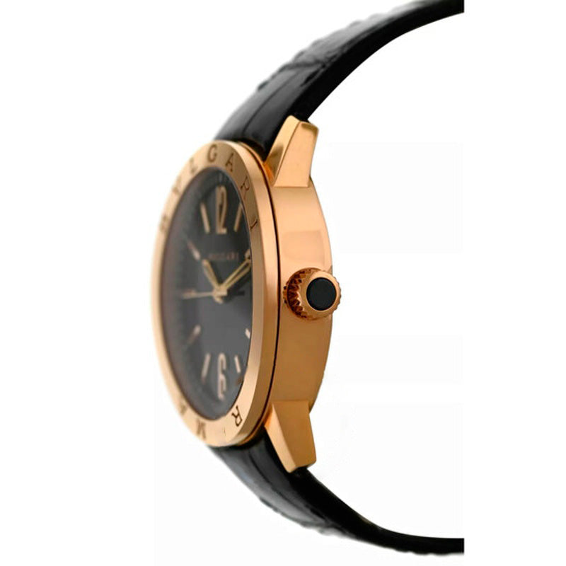 Relógio Bulgari Roma Automático Mostrador Preto 39 mm - Mercado de Luxo - O Maior E-Commerce de Bens, Produtos e Serviços de Luxo do Brasil.