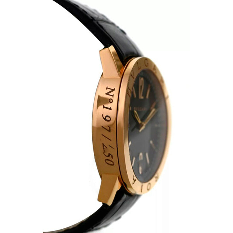Relógio Bulgari Roma Automático Mostrador Preto 39 mm - Mercado de Luxo - O Maior E-Commerce de Bens, Produtos e Serviços de Luxo do Brasil.