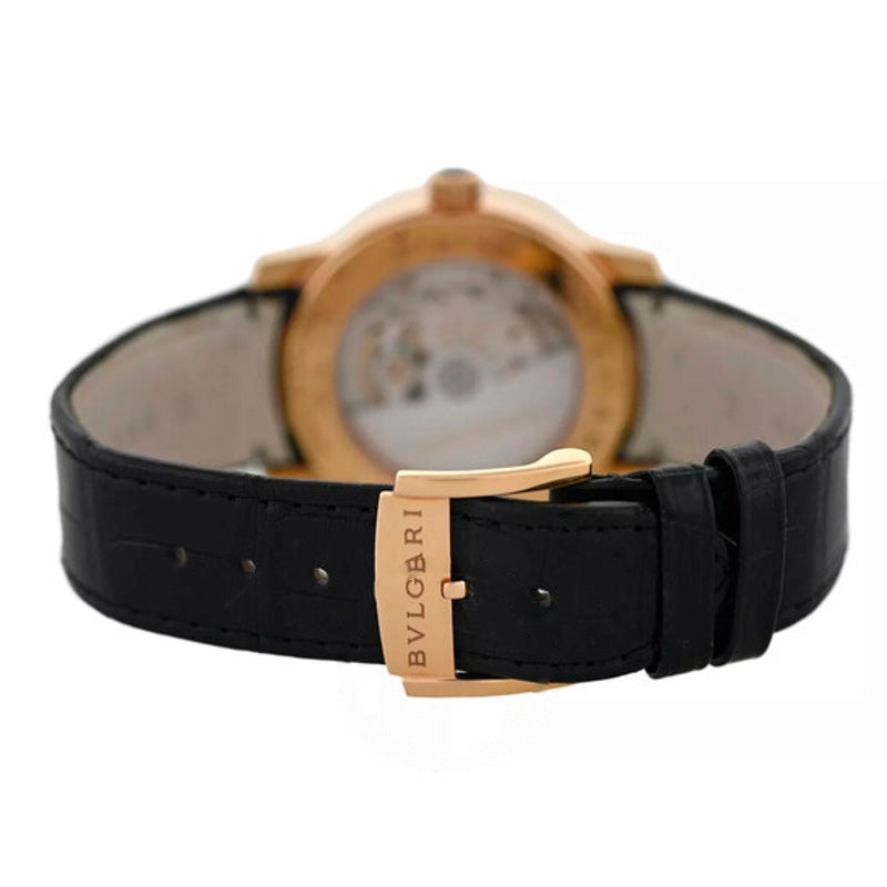 Relógio Bulgari Roma Automático Mostrador Preto 39 mm - Mercado de Luxo - O Maior E-Commerce de Bens, Produtos e Serviços de Luxo do Brasil.