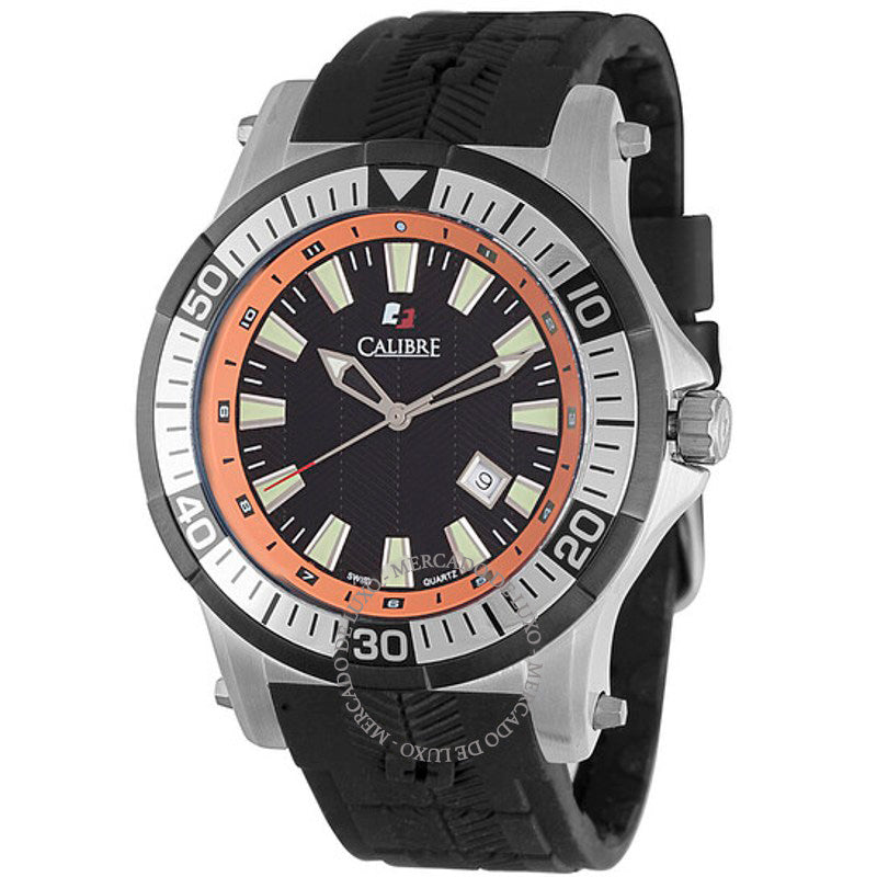 Relógio Hawk Date Mostrador Preto e Laranja 45 mm - Mercado de Luxo - O Maior E-Commerce de Bens, Produtos e Serviços de Luxo do Brasil.