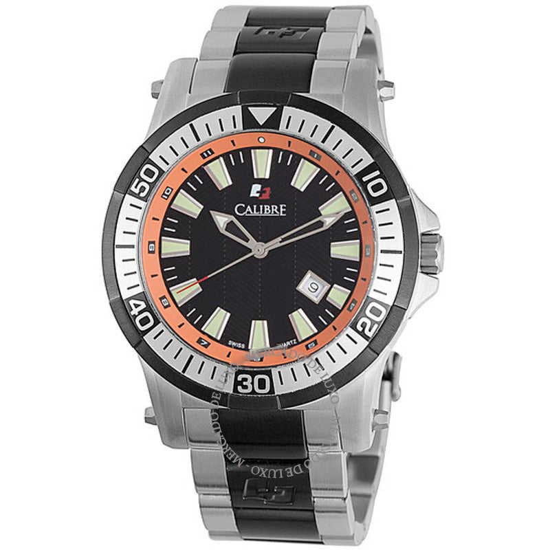 Relógio Hawk Date Mostrador Preto e Laranja 45 mm - Mercado de Luxo - O Maior E-Commerce de Bens, Produtos e Serviços de Luxo do Brasil.