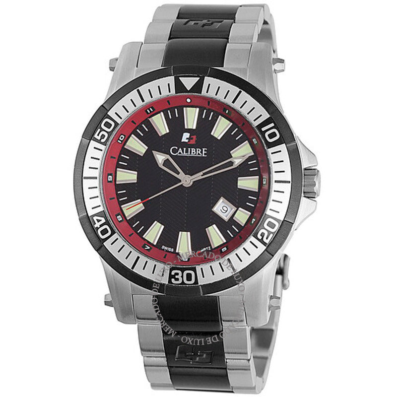 Relógio Hawk Date Mostrador Preto e Vermelho 45 mm - Mercado de Luxo - O Maior E-Commerce de Bens, Produtos e Serviços de Luxo do Brasil.
