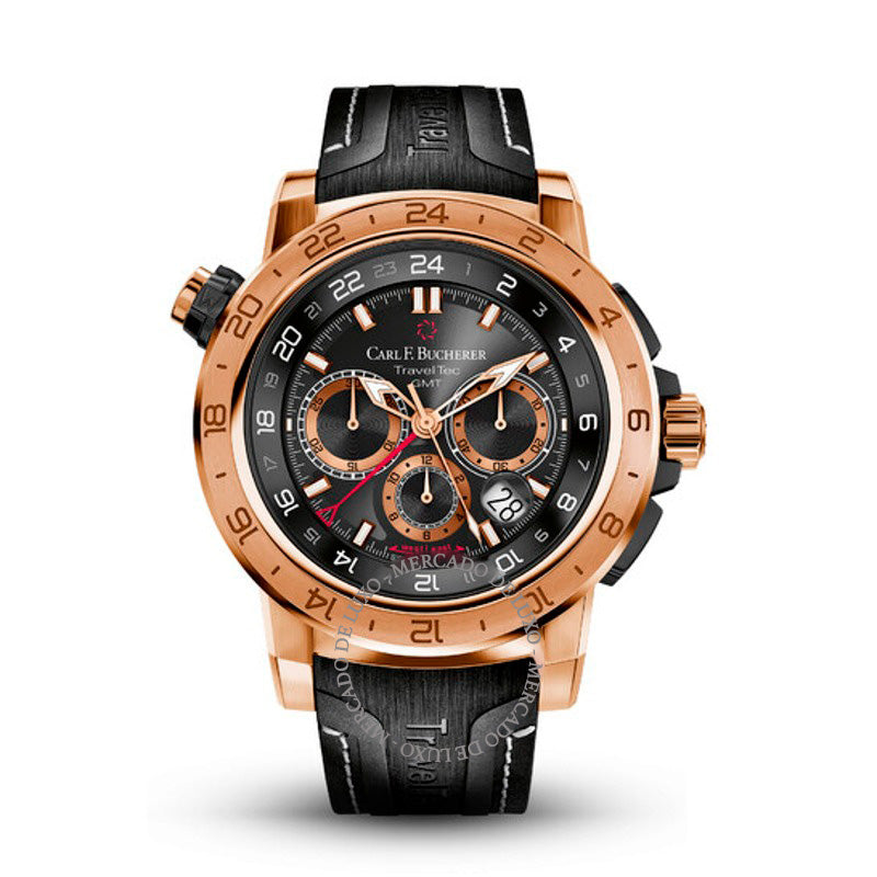 Relógio Patravi Traveltec II Cronógrafo Cronômetro Automático Mostrador Preto 47 mm - Mercado de Luxo - O Maior E-Commerce de Bens, Produtos e Serviços de Luxo do Brasil.