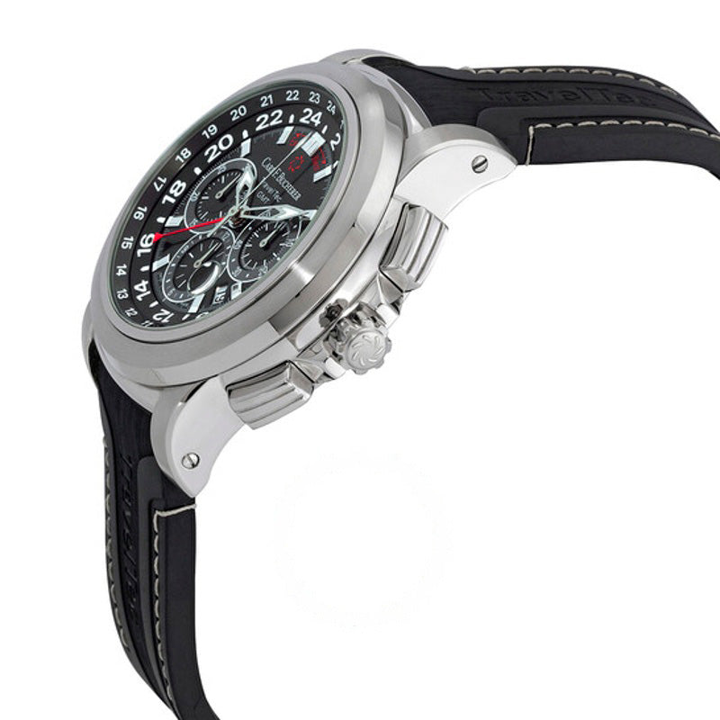 Relógio Patravi Traveltec Cronógrafo Cronômetro Automático Mostrador Preto 46 mm - Mercado de Luxo - O Maior E-Commerce de Bens, Produtos e Serviços de Luxo do Brasil.