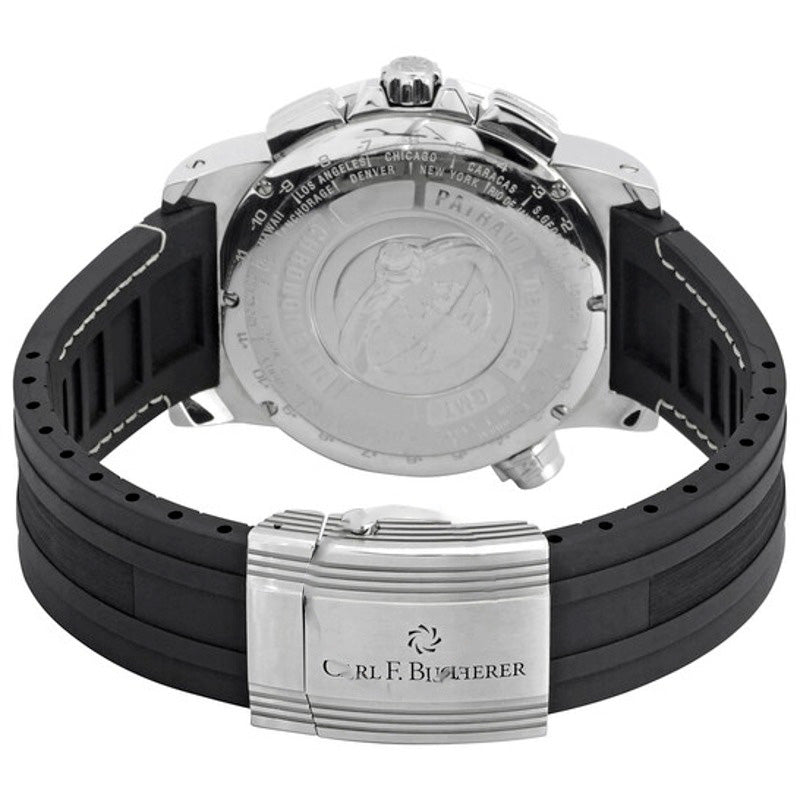 Relógio Patravi Traveltec Cronógrafo Cronômetro Automático Mostrador Preto 46 mm - Mercado de Luxo - O Maior E-Commerce de Bens, Produtos e Serviços de Luxo do Brasil.