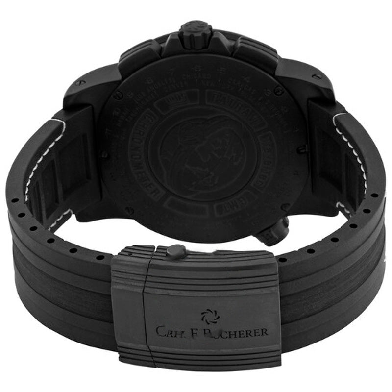 Relógio Patravi Traveltec Cronógrafo Cronômetro Automático Mostrador Preto 46 mm - Mercado de Luxo - O Maior E-Commerce de Bens, Produtos e Serviços de Luxo do Brasil.