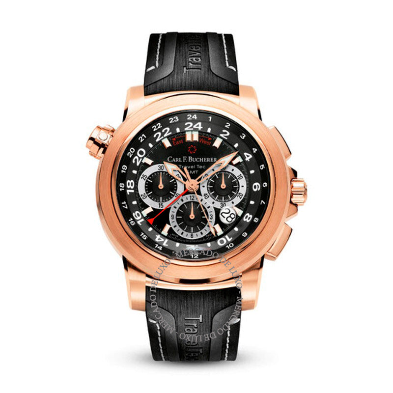 Relógio Patravi TravelTec Cronógrafo Automático Mostrador Preto 46 mm - Mercado de Luxo - O Maior E-Commerce de Bens, Produtos e Serviços de Luxo do Brasil.