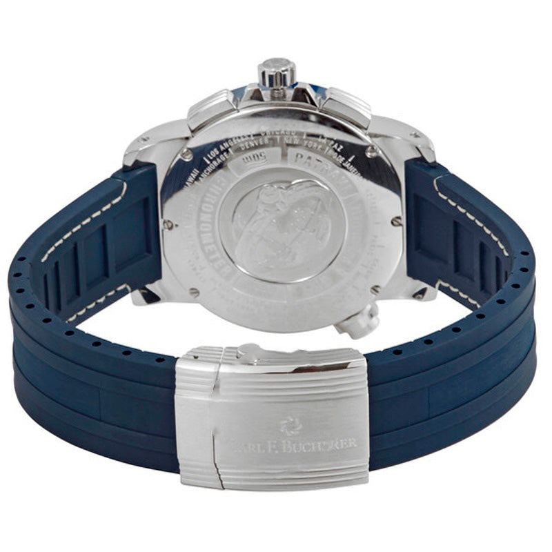 Relógio Patravi TravelTec Cronógrafo Automático Mostrador Azul 46 mm - Mercado de Luxo - O Maior E-Commerce de Bens, Produtos e Serviços de Luxo do Brasil.