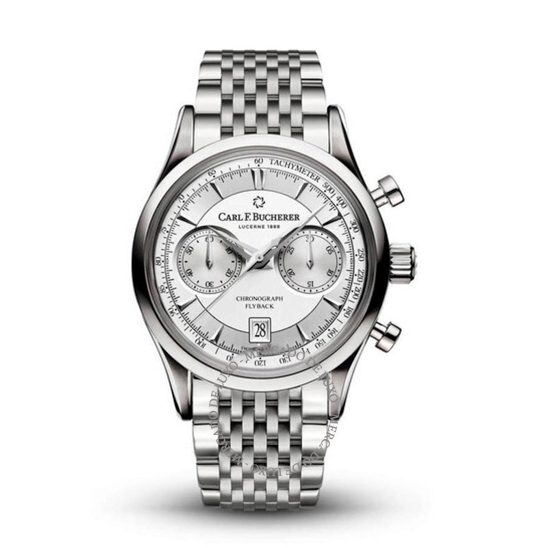 Relógio Manero Flyback Cronógrafo Automático Mostrador Prateado 43 mm - Mercado de Luxo - O Maior E-Commerce de Bens, Produtos e Serviços de Luxo do Brasil.