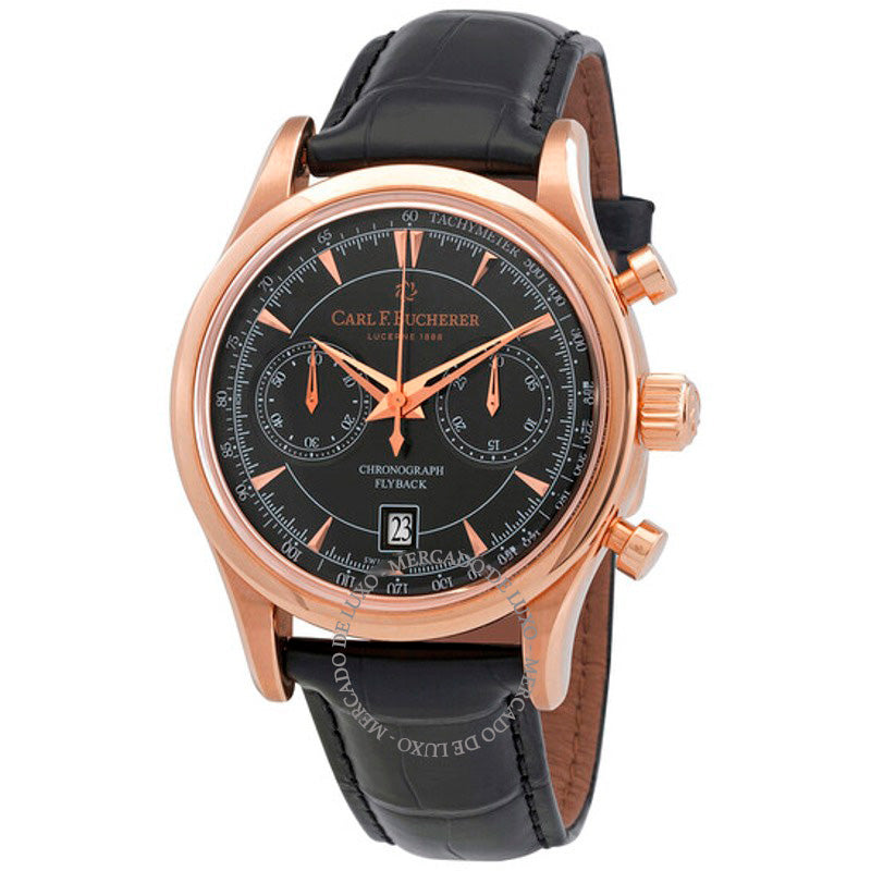 Relógio Manero Flyback Cronógrafo Automático Mostrador Preto 43 mm - Mercado de Luxo - O Maior E-Commerce de Bens, Produtos e Serviços de Luxo do Brasil.