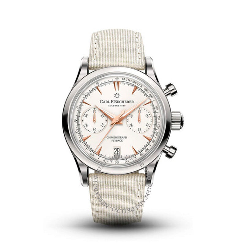 Relógio Manero Cronógrafo Automático Mostrador Branco 40 mm - Mercado de Luxo - O Maior E-Commerce de Bens, Produtos e Serviços de Luxo do Brasil.