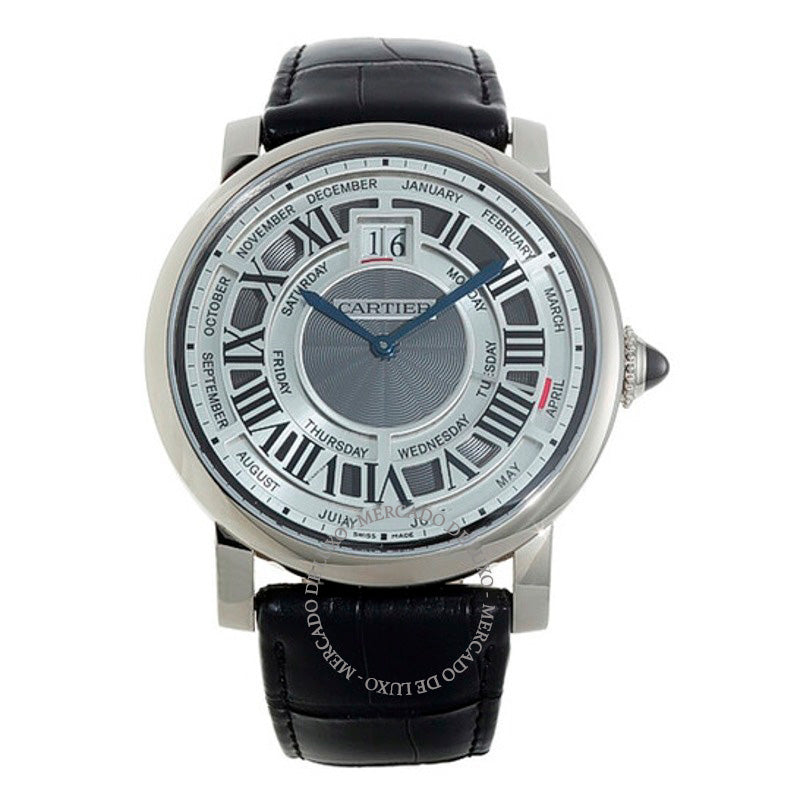 Relógio Rotonde de Cartier Calendário Perpétuo Automático Ouro Branco 18 K 45 mm - Mercado de Luxo - O Maior E-Commerce de Bens, Produtos e Serviços de Luxo do Brasil.