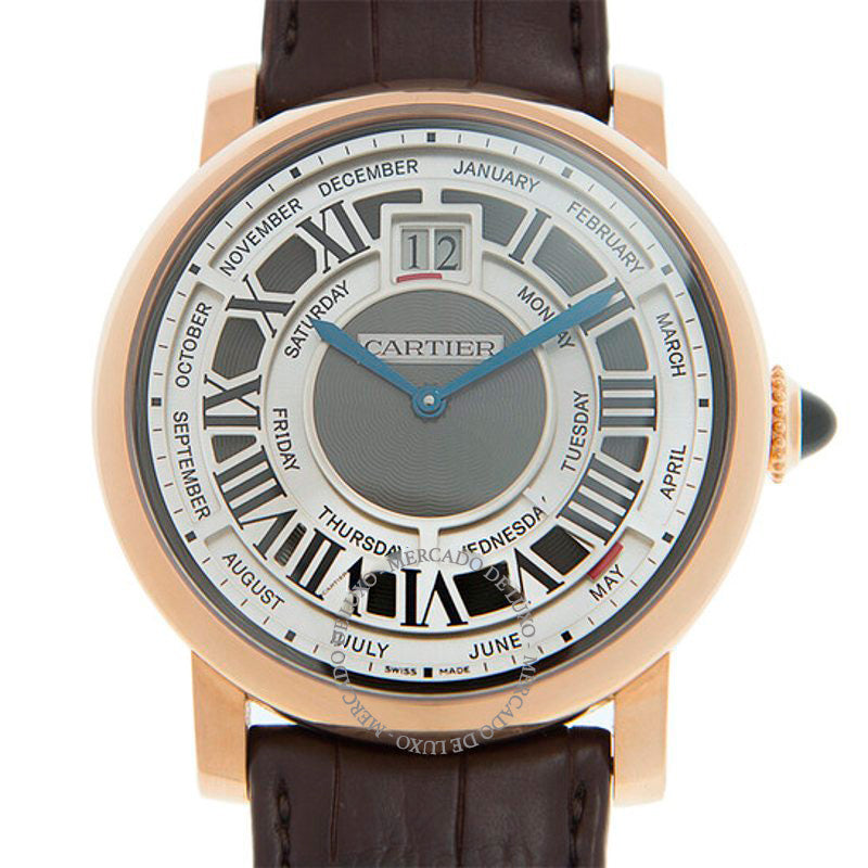 Relógio Rotonde de Cartier Calendário Anual Complicação Ouro Rosa 18K 45 mm - Mercado de Luxo - O Maior E-Commerce de Bens, Produtos e Serviços de Luxo do Brasil.