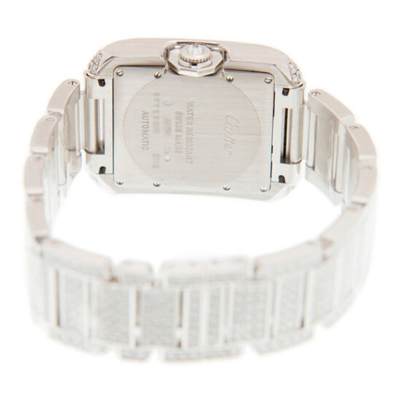 Relógio Tank Anglaise Diamond Pave Ouro Branco 18kt Automático 29 mm - Mercado de Luxo - O Maior E-Commerce de Bens, Produtos e Serviços de Luxo do Brasil.