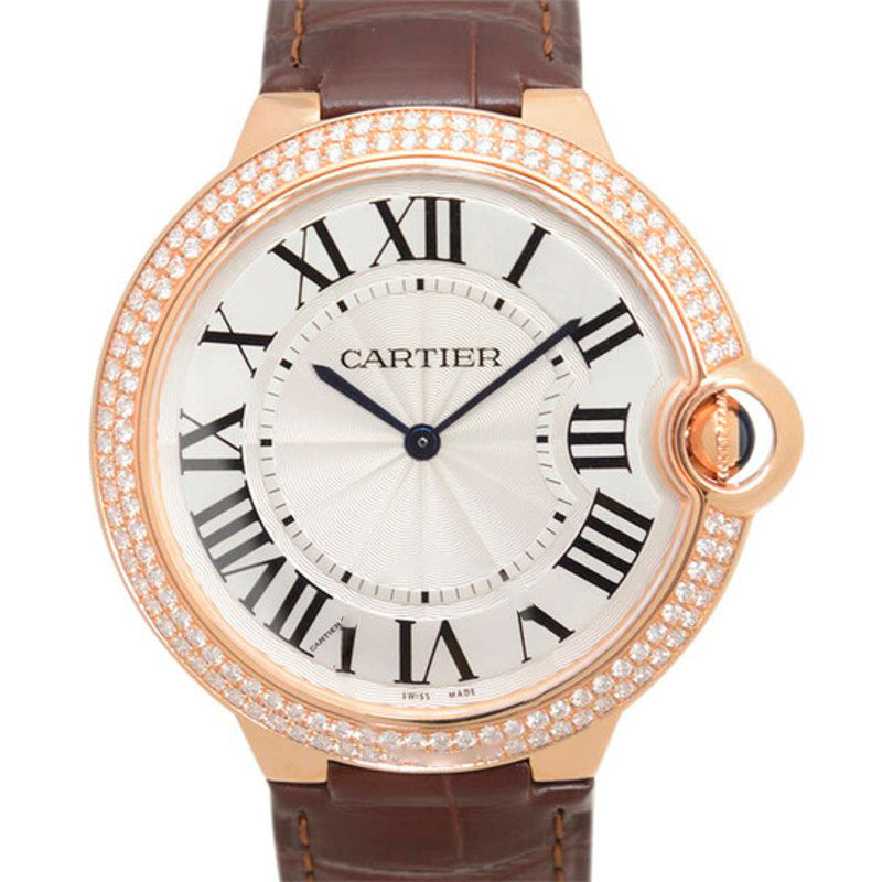 Relógio Ballon Bleu de Cartier Hand Wind Diamante Mostrador Prateado 40 mm - Mercado de Luxo - O Maior E-Commerce de Bens, Produtos e Serviços de Luxo do Brasil.