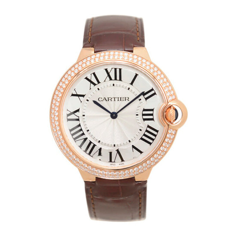 Relógio Ballon Bleu de Cartier Hand Wind Diamante Mostrador Prateado 40 mm - Mercado de Luxo - O Maior E-Commerce de Bens, Produtos e Serviços de Luxo do Brasil.