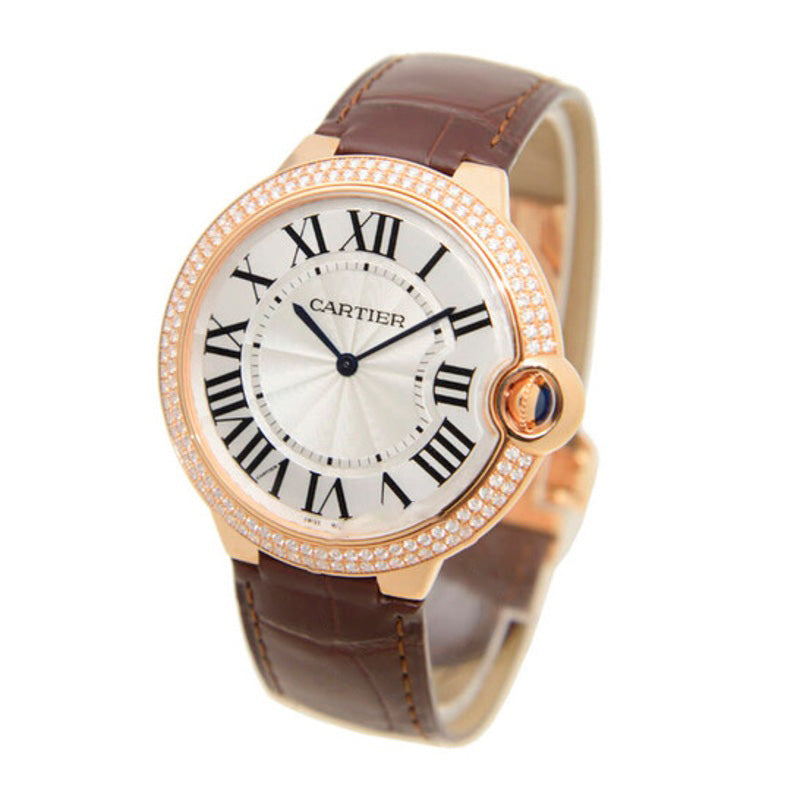 Relógio Ballon Bleu de Cartier Hand Wind Diamante Mostrador Prateado 40 mm - Mercado de Luxo - O Maior E-Commerce de Bens, Produtos e Serviços de Luxo do Brasil.