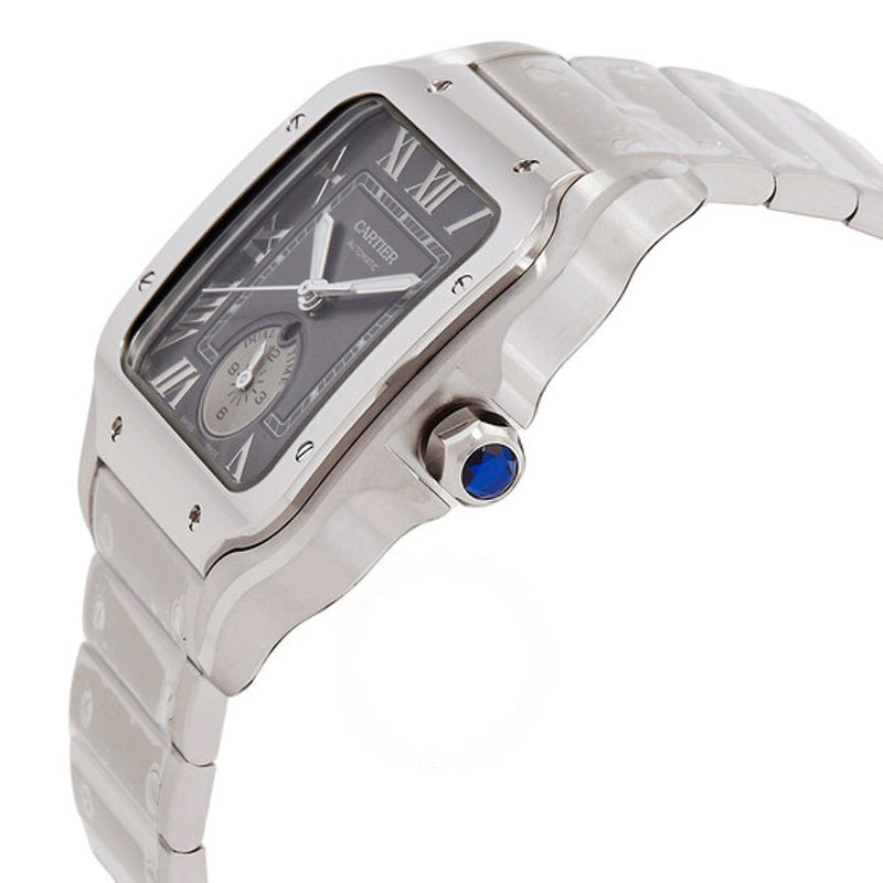Relógio Santos Dual Time Large Model Automático Mostrador Cinza 40 mm - Mercado de Luxo - O Maior E-Commerce de Bens, Produtos e Serviços de Luxo do Brasil.
