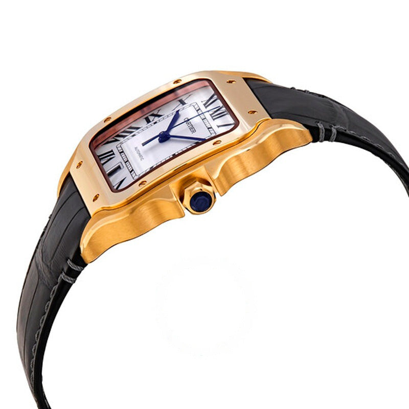 Relógio Santos De Cartier Grande Mostrador Automático Prateado 39 mm - Mercado de Luxo - O Maior E-Commerce de Bens, Produtos e Serviços de Luxo do Brasil.