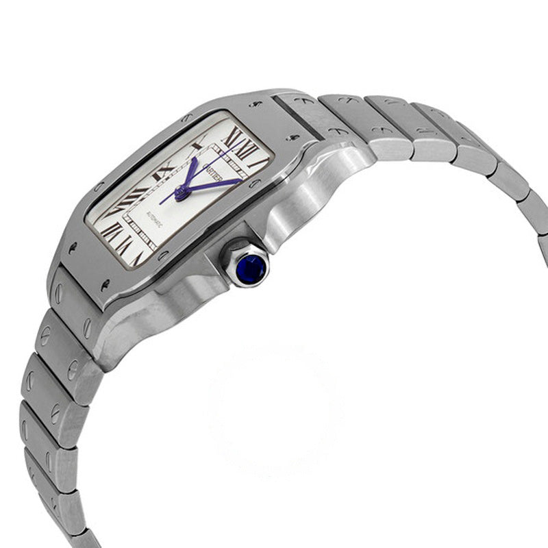Relógio Santos Modelo Médio Mostrador Opalino Prateado 41 mm - Mercado de Luxo - O Maior E-Commerce de Bens, Produtos e Serviços de Luxo do Brasil.