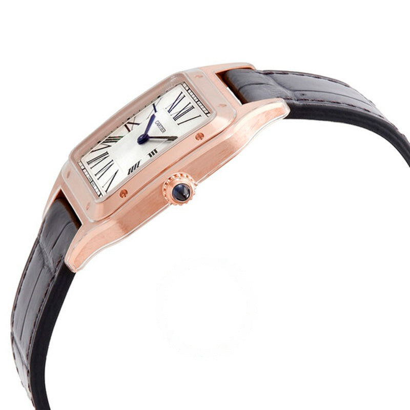 Relógio Santos-Dumont Mostrador em Ouro Rosa 18k e Prata 31 mm - Mercado de Luxo - O Maior E-Commerce de Bens, Produtos e Serviços de Luxo do Brasil.