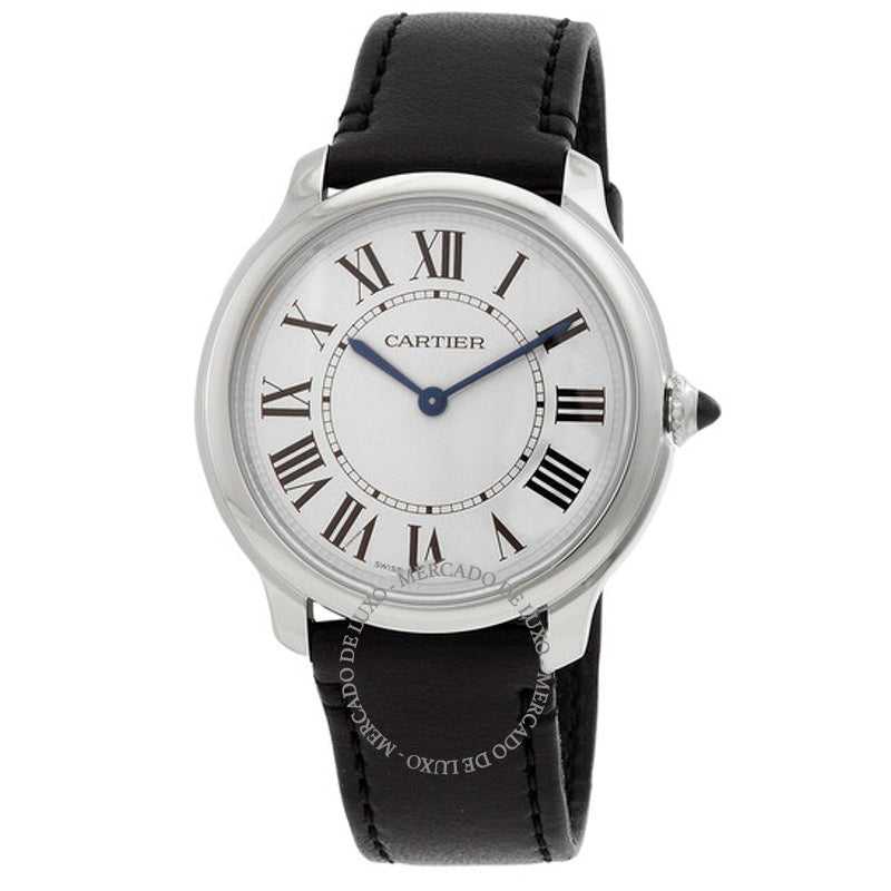 Relógio Ronde Must De Cartier Quartzo Mostrador Prateado 36 mm - Mercado de Luxo - O Maior E-Commerce de Bens, Produtos e Serviços de Luxo do Brasil.