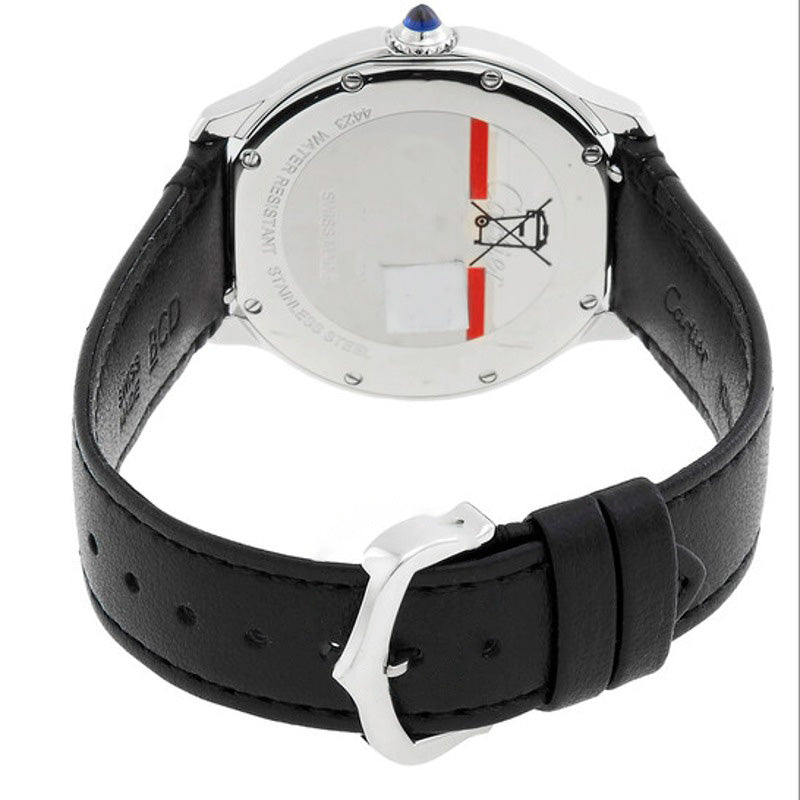 Relógio Ronde Must De Cartier Quartzo Mostrador Prateado 36 mm - Mercado de Luxo - O Maior E-Commerce de Bens, Produtos e Serviços de Luxo do Brasil.