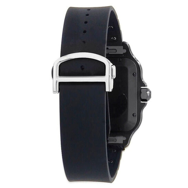 Relógio Santos Large Model Automático Mostrador Preto 40 mm - Mercado de Luxo - O Maior E-Commerce de Bens, Produtos e Serviços de Luxo do Brasil.