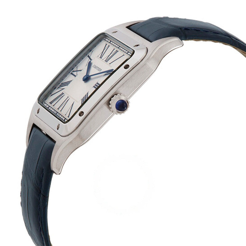 Relógio XL Santos Dumont Corda Manual Mostrador Prateado 33 mm - Mercado de Luxo - O Maior E-Commerce de Bens, Produtos e Serviços de Luxo do Brasil.