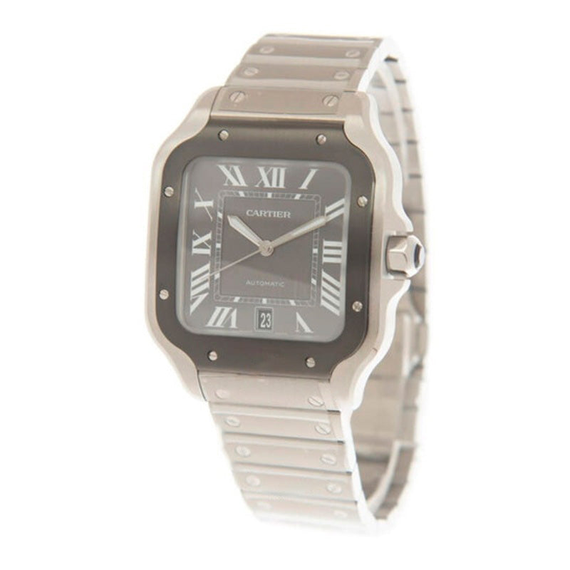 Relógio Santos Large Model Automatic Mostrador Cinza 39 mm - Mercado de Luxo - O Maior E-Commerce de Bens, Produtos e Serviços de Luxo do Brasil.