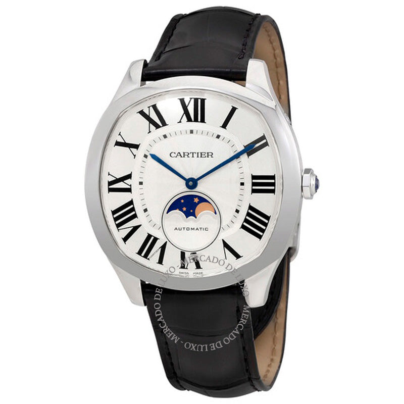 Relógio Drive de Cartier Moonphase Automático 40 mm - Mercado de Luxo - O Maior E-Commerce de Bens, Produtos e Serviços de Luxo do Brasil.