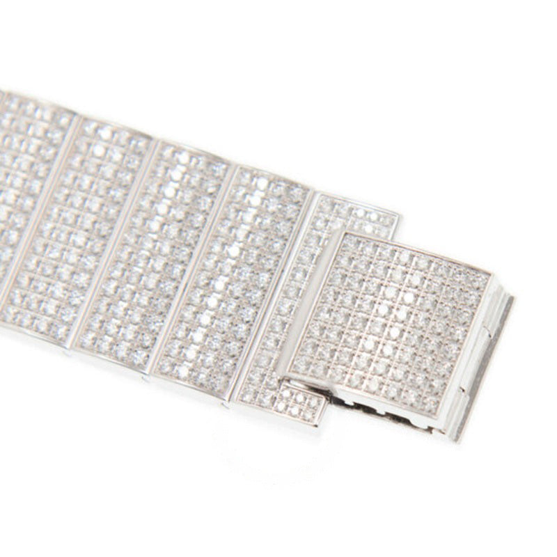 Relógio Santos Automático Diamante Mostrador Branco  - Mercado de Luxo - O Maior E-Commerce de Bens, Produtos e Serviços de Luxo do Brasil.