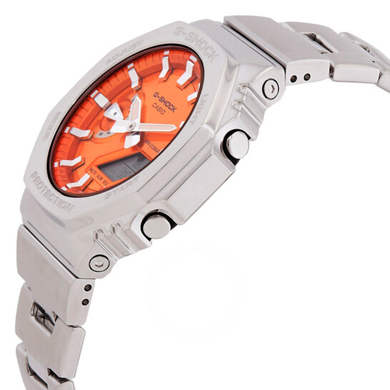 Relógio G-Shock G-Steel Série 2100 Quartz Analógico-Digital Mostrador Laranja 44 mm - Mercado de Luxo - O Maior E-Commerce de Bens, Produtos e Serviços de Luxo do Brasil.