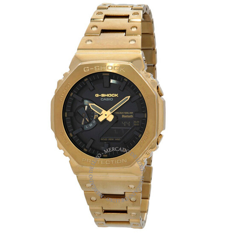 Relógio G-Shock Alarme Hora Mundial Analógico-Digital Mostrador Preto 44 mm - Mercado de Luxo - O Maior E-Commerce de Bens, Produtos e Serviços de Luxo do Brasil.