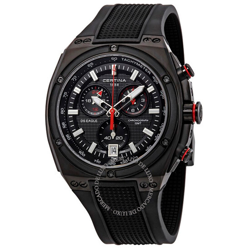 Relógio DS Eagle Cronógrafo GMT Mostrador Preto  - Mercado de Luxo - O Maior E-Commerce de Bens, Produtos e Serviços de Luxo do Brasil.