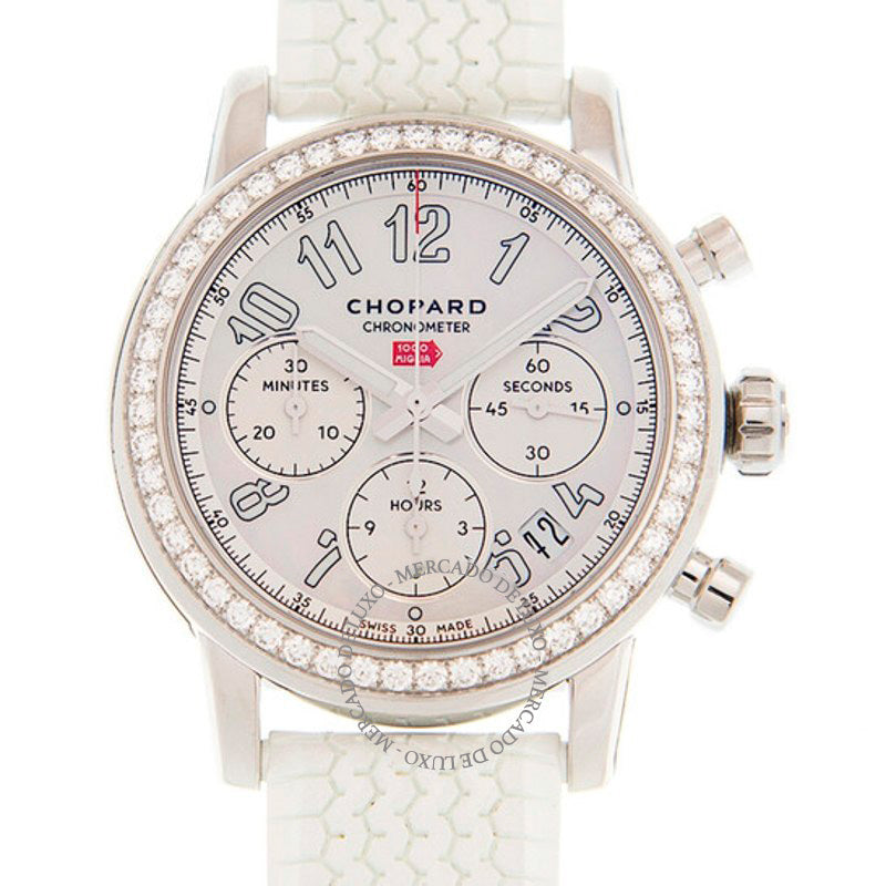 Relógio Mille Miglia Cronógrafo Automático Mostrador Branco Diamante  - Mercado de Luxo - O Maior E-Commerce de Bens, Produtos e Serviços de Luxo do Brasil.