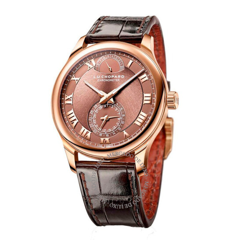 Relógio Mostrador LUC Quattro em ouro rosa 18k com acabamento sunburst 43 mm - Mercado de Luxo - O Maior E-Commerce de Bens, Produtos e Serviços de Luxo do Brasil.