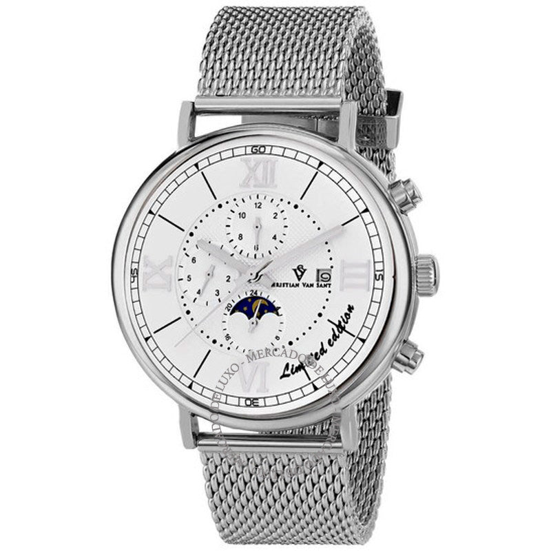 Relógio Somptueuse LTD Cronógrafo Automático Mostrador Branco 46 mm - Mercado de Luxo - O Maior E-Commerce de Bens, Produtos e Serviços de Luxo do Brasil.