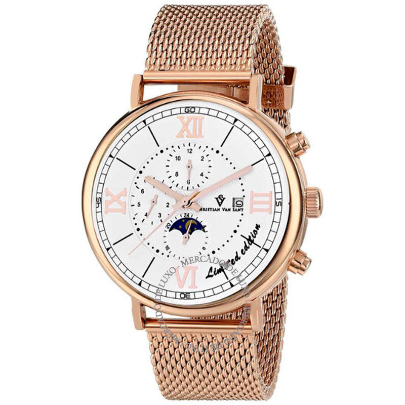 Relógio Somptueuse LTD Cronógrafo Automático Mostrador Branco 46 mm - Mercado de Luxo - O Maior E-Commerce de Bens, Produtos e Serviços de Luxo do Brasil.