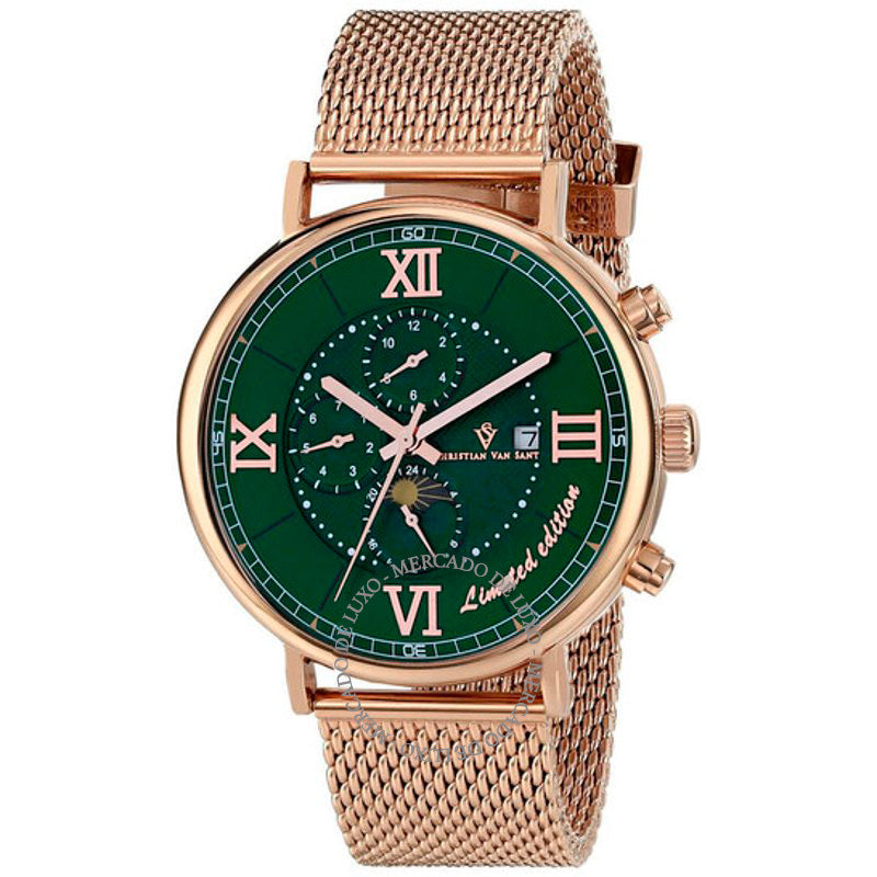 Relógio Somptueuse LTD Cronógrafo Mostrador Verde Automático 46 mm - Mercado de Luxo - O Maior E-Commerce de Bens, Produtos e Serviços de Luxo do Brasil.