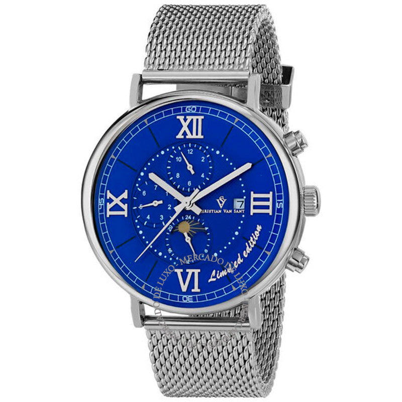 Relógio Somptueuse LTD Cronógrafo Mostrador Azul Automático 46 mm - Mercado de Luxo - O Maior E-Commerce de Bens, Produtos e Serviços de Luxo do Brasil.