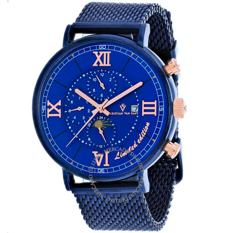 Relógio Somptueuse LTD Cronógrafo Mostrador Azul Automático 46 mm - Mercado de Luxo - O Maior E-Commerce de Bens, Produtos e Serviços de Luxo do Brasil.