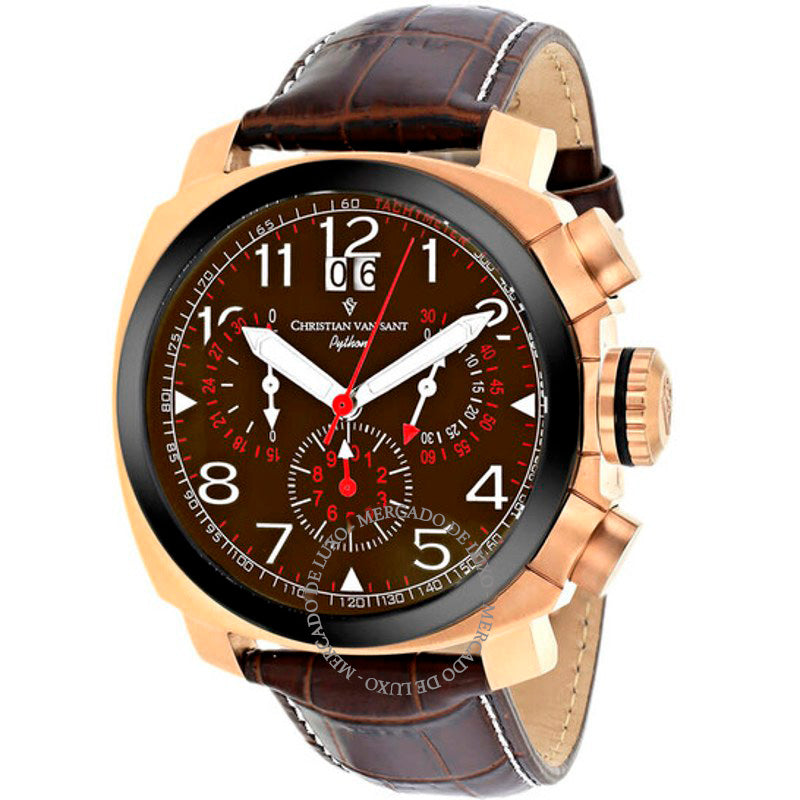 Relógio Grand Python Chronograph Quartzo Mostrador Marrom  - Mercado de Luxo - O Maior E-Commerce de Bens, Produtos e Serviços de Luxo do Brasil.